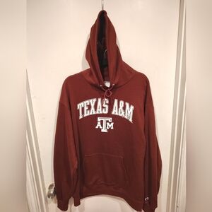 Champion Texas A & M ATM Aggies Burgundy Pullover Hoodie Sz XL Casual Comfy